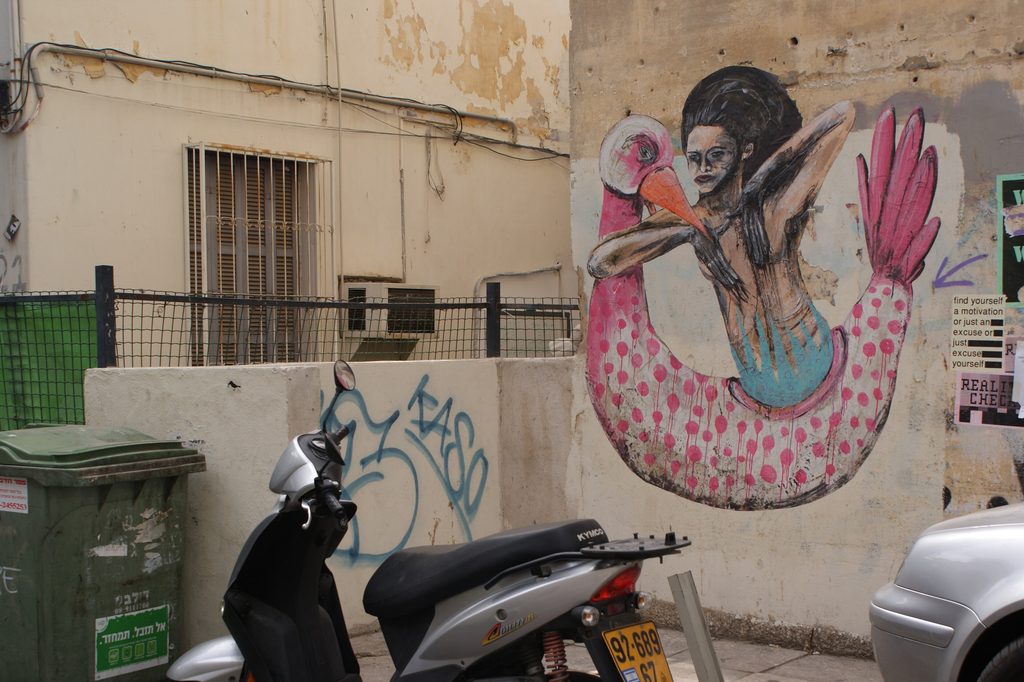 Street art on a city wall