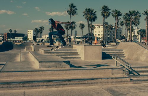 Skatepark by the seafront