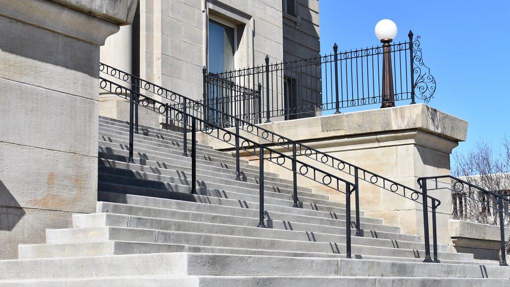 Steps to a capitol entrance